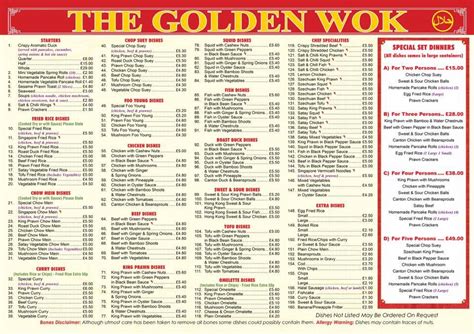 golden wok aberfeldy menu